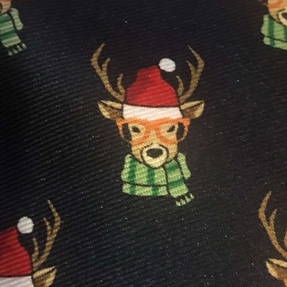 Hipster Christmas Deer by Kohl’s Mens Tie. NWT..